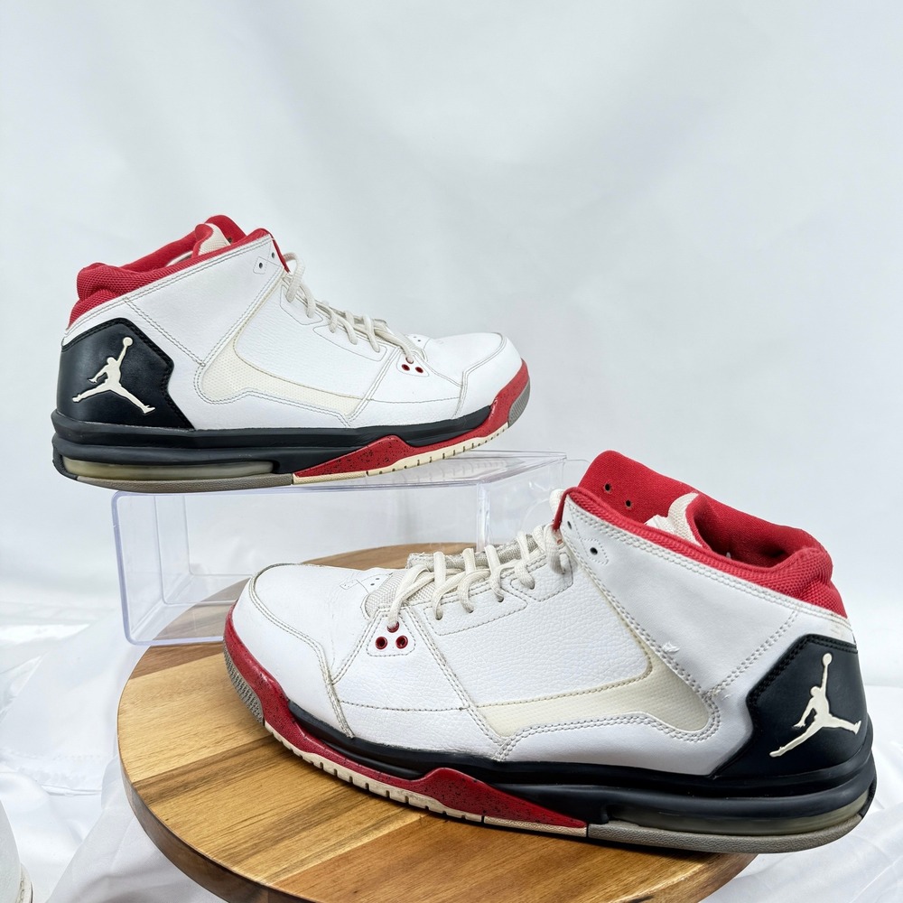 Jordan SC-1 Sneakers Mens 14 White Leather Mid Top Basketball 599593-101